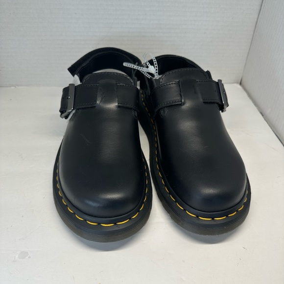 Dr. Martens Black Leather Buckle Mules Women’s Size 8 NWOT - Picture 2 of 7